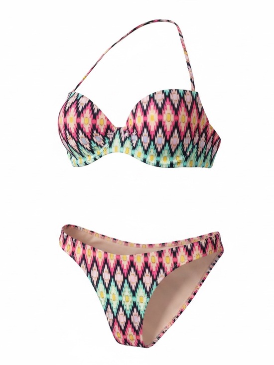 Victoria's Secret Other - Victoria's Secret Pink, Turquoise & Yellow Ikat Bikini
